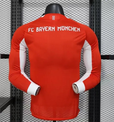 Bayern Munich Home Player Long Sleeve Jersey 25/26