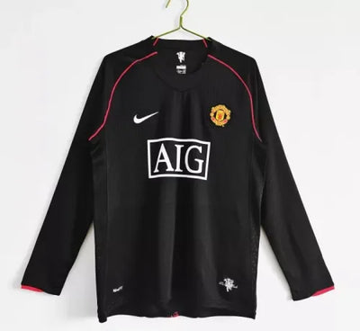 Manchester United Away Long Sleeve Retro Jersey 2007/08