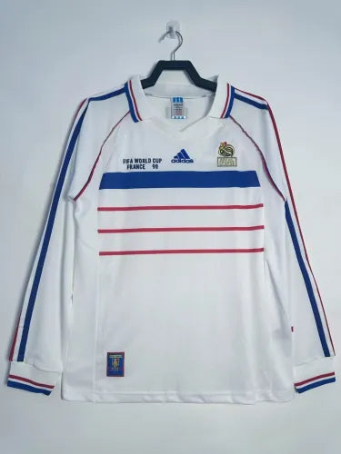France Away Retro Long Sleeve Jersey 1998