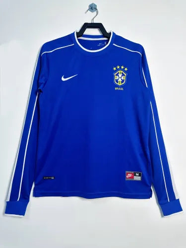 Brazil Away Retro Long Sleeve Jersey 1998