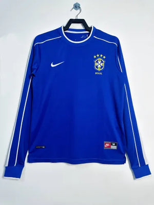 Brazil Away Retro Long Sleeve Jersey 1998