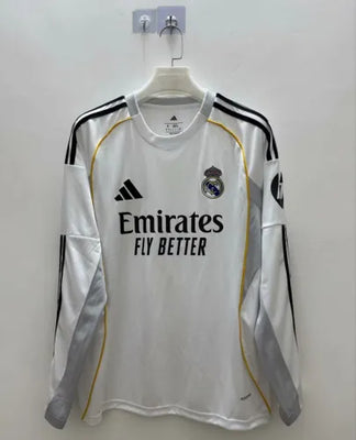 Real Madrid Home Man Long Sleeve Jersey 25/26
